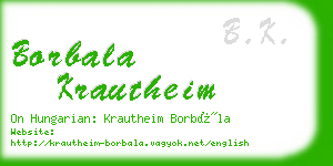 borbala krautheim business card